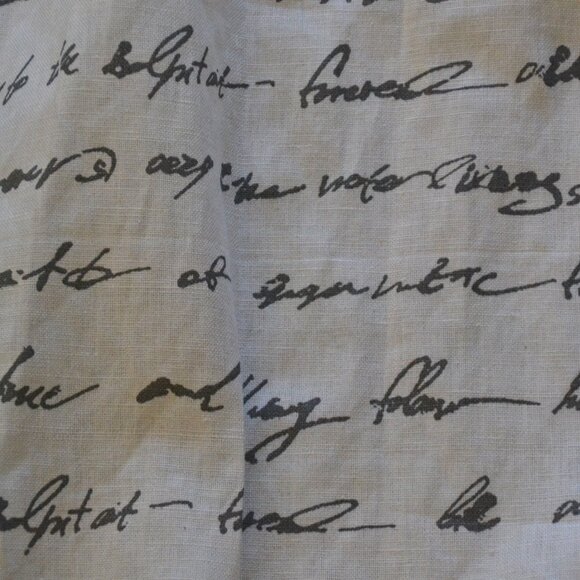 Restoration Hardware RH Curtain Drape Panel 50% Linen/50% Cotton Ivory/Gray - Picture 2 of 8